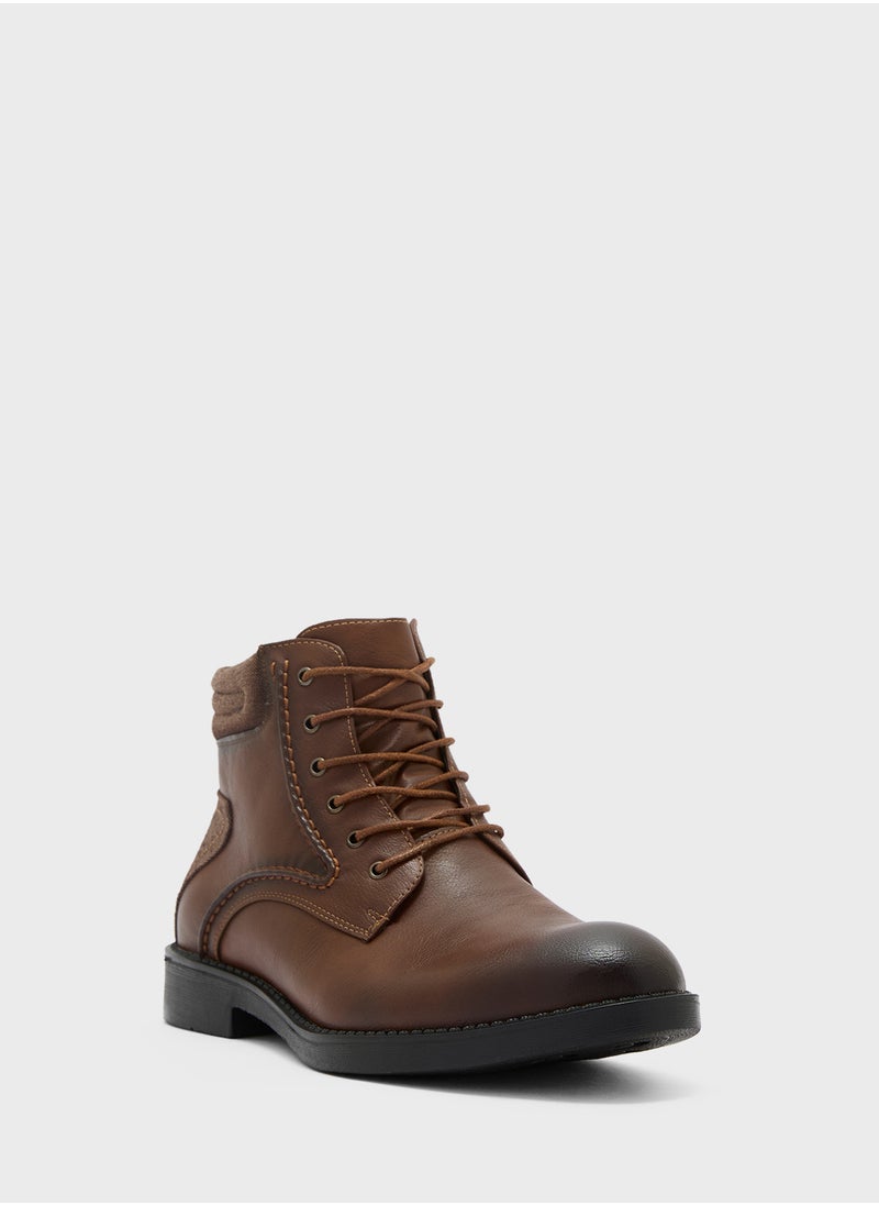 Robert Wood - Lace Up Combat Boots - Image 1