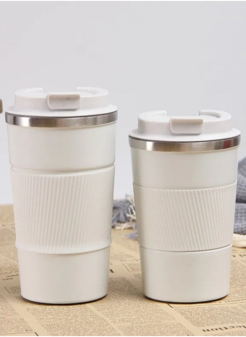 F.A.M.S Travel Coffee Mug – Insulated, Leak-Proof, Stylish Design with Comfortable Hand Grip – Keeps Drinks Hot or Cold for Hours – Durable & BPA-Free – Fits Most Car Cup Holders  - Image 3