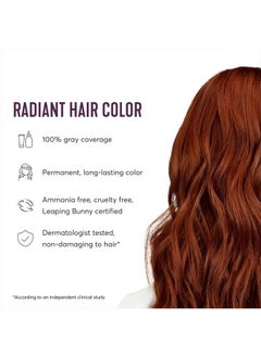 Madison Reed Radiant Hair Color Kit, Medium Amaretto Red for 100% Gray Coverage, Ammonia-Free, 6NCG Sardinia Red, Permanent Hair Dye, Pack of 1  - Image 4