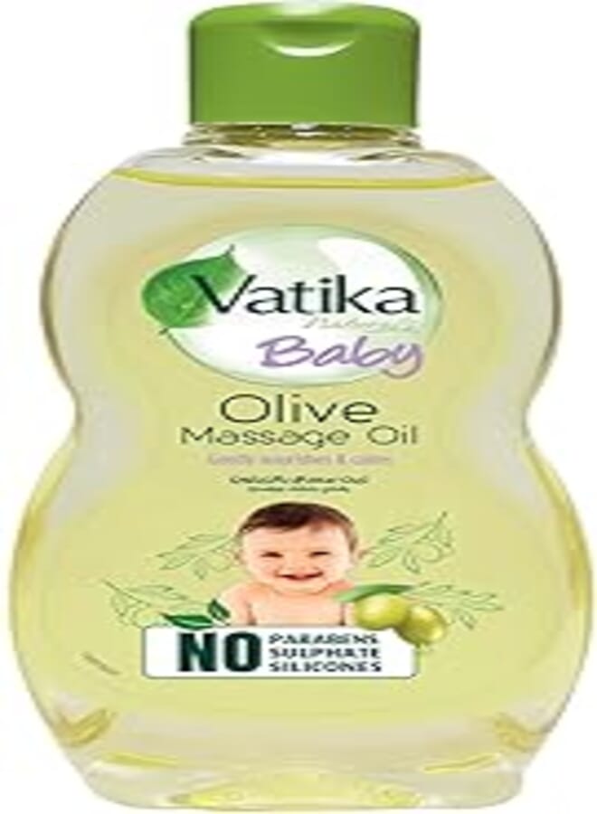Vatika Naturals Baby Massage Oil 100ml | Enriched With Olive | Gentle Nourishment, Dermatologically Tested | Balanced pH