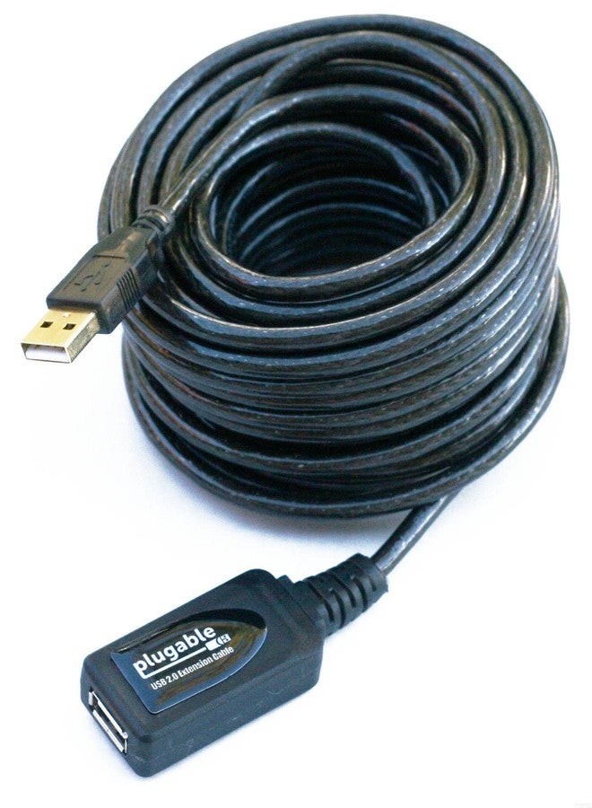 Plugable 10 Meter (32 Foot) USB 2.0 Active Extension Cable Type A Male to A Female - Driverless - Image 1