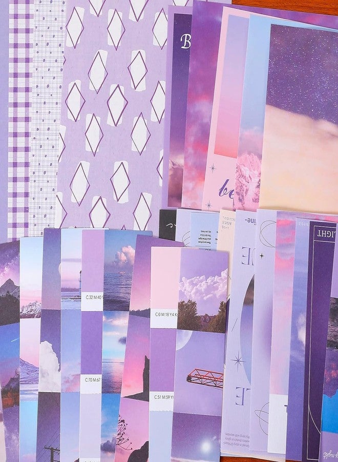 WROPZO 346Pcs Moonlight Vintage Aesthetic Scrapbook Kit, Journal Supplies Stickers Pack for Art Journaling Planners DIY Decoration Paper Stickers Craft Kits Notebook Aesthetic Tape - Image 4