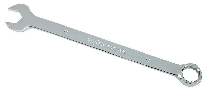 Sunex 991716MA 16 mm Fully Polished VGroove Combination Wrench CRV