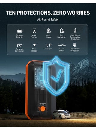 AstroAI B8 2000A Car Battery Jump Starter, 12V Jump Starter Battery Pack (up to 9.0L Gasoline and 7.0L Diesel Engine), Portable Jump Box with 3 Modes Flashlight and Jumper Cable - view 3