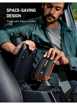AstroAI B8 2000A Car Battery Jump Starter, 12V Jump Starter Battery Pack (up to 9.0L Gasoline and 7.0L Diesel Engine), Portable Jump Box with 3 Modes Flashlight and Jumper Cable - view 4
