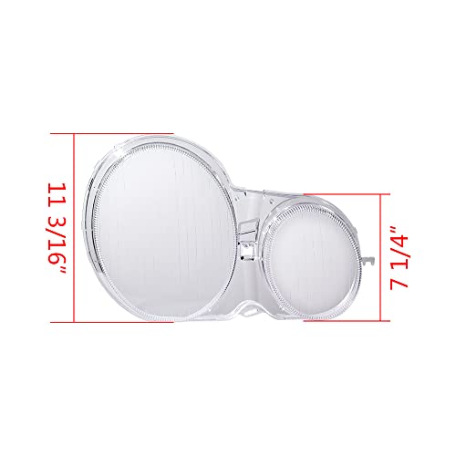 Anzios 2pcs Headlight Covers Compatible with 1996-2002 Mercedes W210 E280 E300 E320 E420 E430 E500 Headlamp Shell Transparent Lens - Image 2