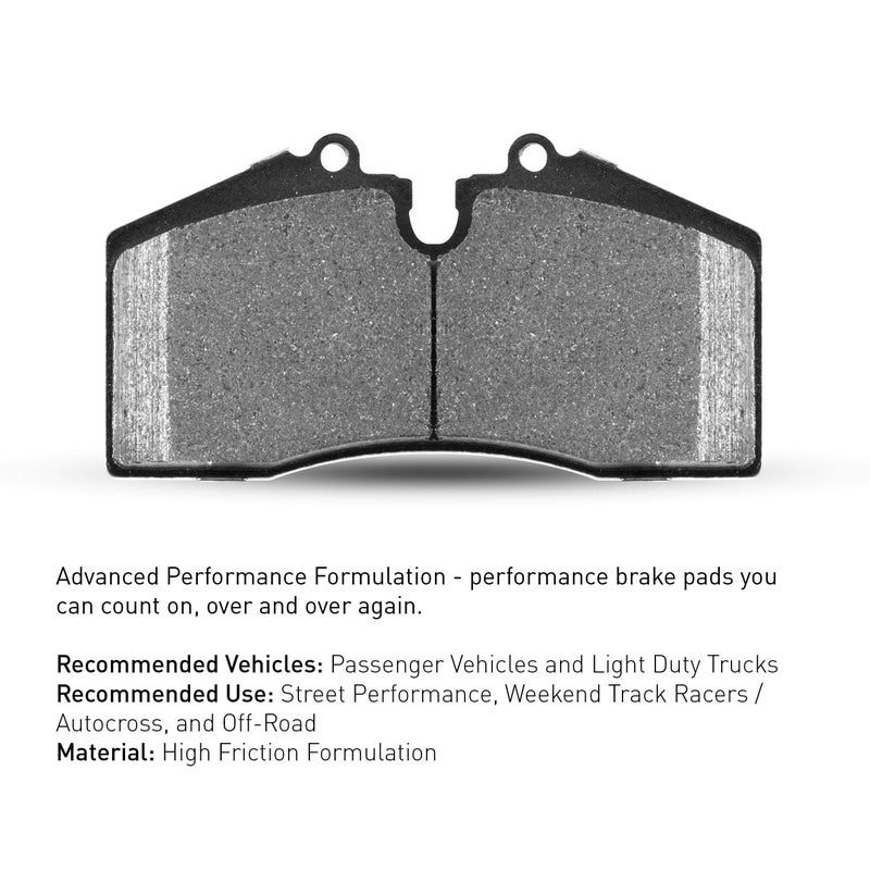 R1 Concepts Front Performance Sport Brake Pads For 2008-2013 BMW 128i |Automotive Replacement Brake Pads - Image 2