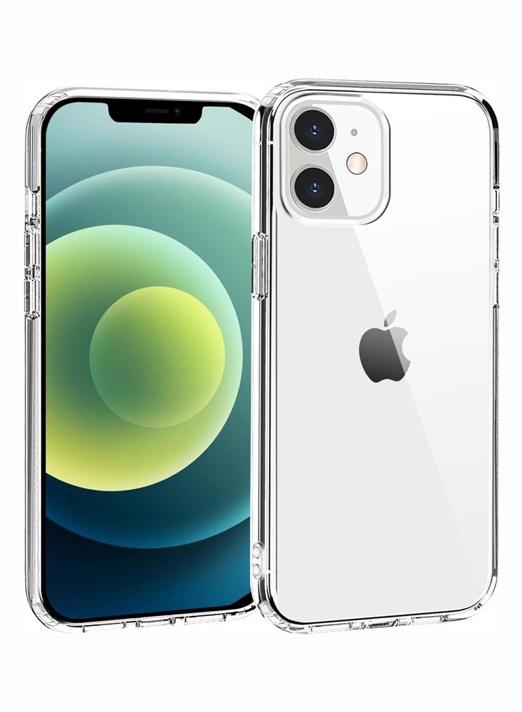 O Ozone Clear Classic Case Compatible With iPhone 12 Mini | Transparent Slim Soft TPU Back Cover | Anti-Yellow Shockproof Protective Phone Case - Image 1
