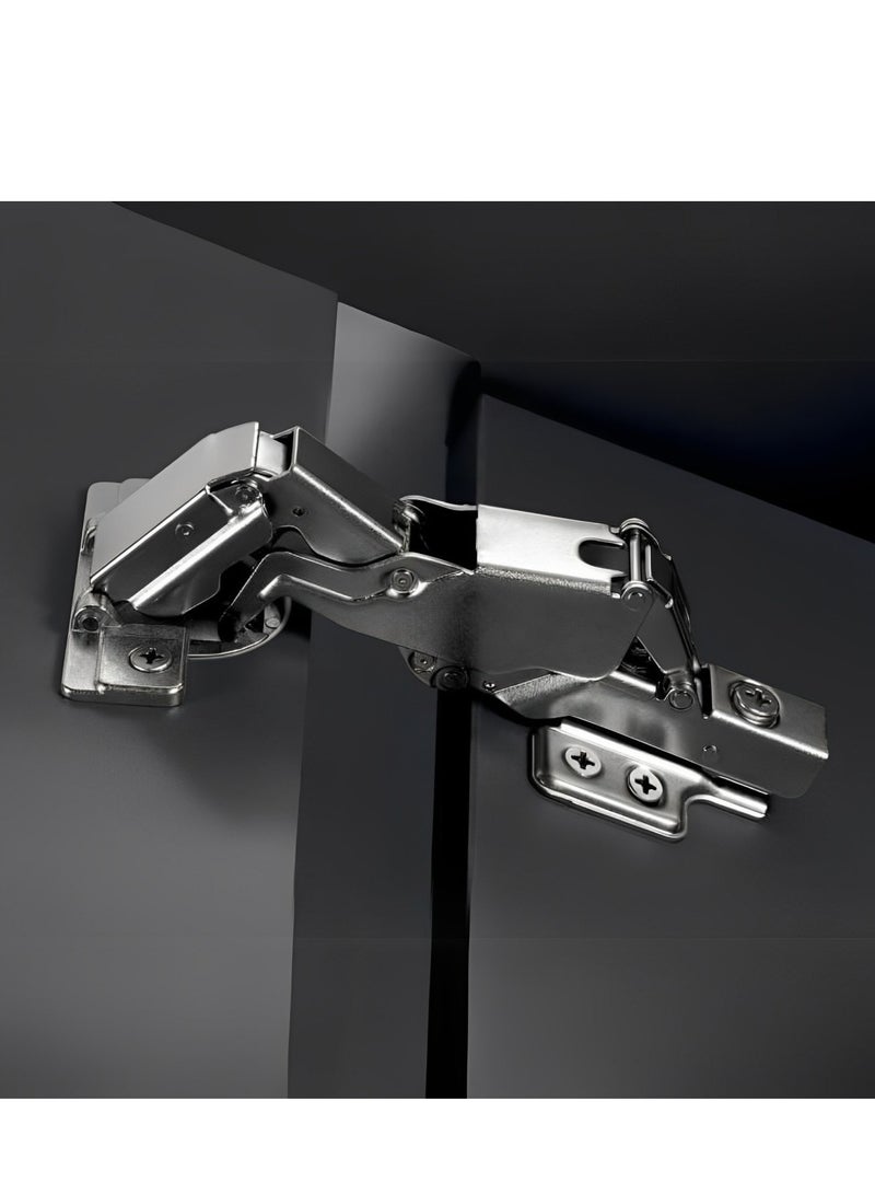 STARKE Pack of 1 Full Overlay Soft Close Cabinet Door Hinge Electroplated, Fast Mounted Buffering Hinge 165 Degree Opening Angle, Anti Rust - Complete with Screws.  - Image 3