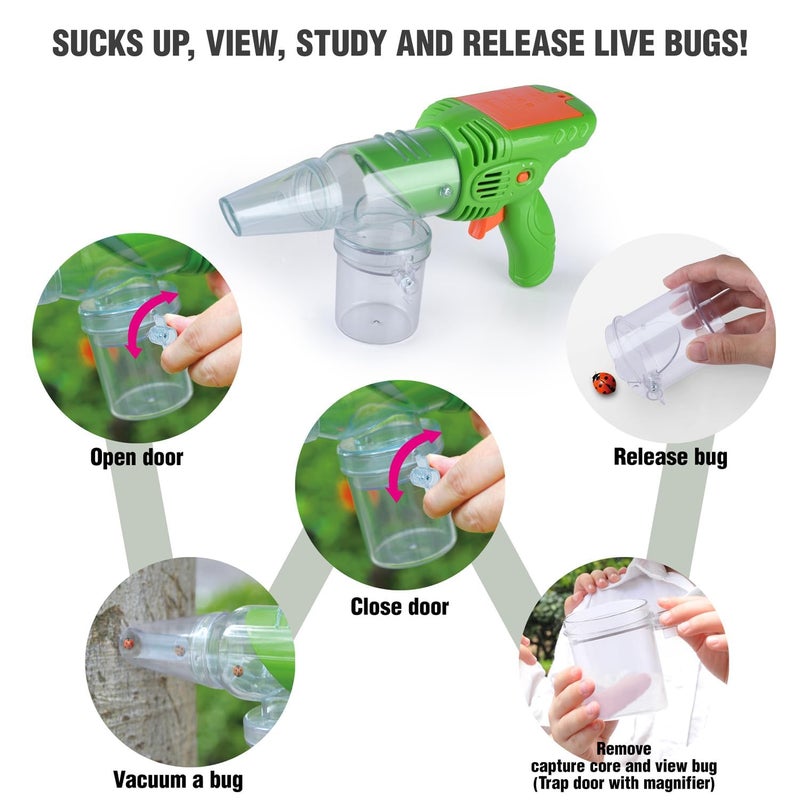 PLAY Bug Catcher Kit,Outdoor Toys for Kids Ages 4-8 8-12,Bug Catcher Vacuum with Critter Habitat Case,Butterfly net,Magnifying Glass,Toddler Outside Toys for 3 4 5 6 7 8+ Year Old Boys Birthday Gift - Image 5