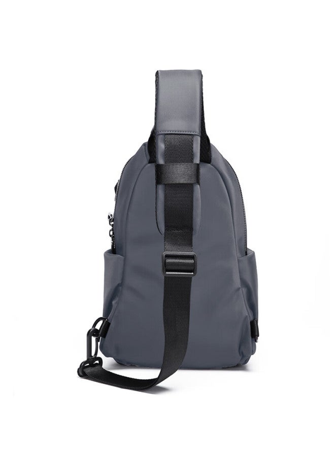 Golf Chest Bag For Men, Water-resistant Shoulder Bag, Large Capacity Crossbody Bag, Lightweight Casual Sports Backpack, Trendy Phone Bag, Korean Style Men's Bag 1e163923j, Raven Gray - Image 4
