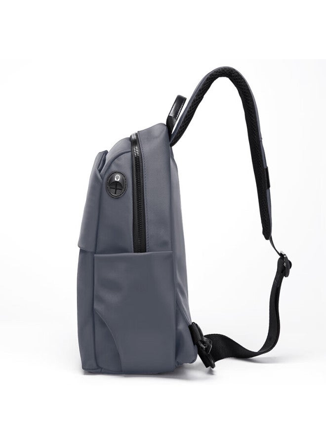 Golf Chest Bag For Men, Water-resistant Shoulder Bag, Large Capacity Crossbody Bag, Lightweight Casual Sports Backpack, Trendy Phone Bag, Korean Style Men's Bag 1e163923j, Raven Gray - Image 3