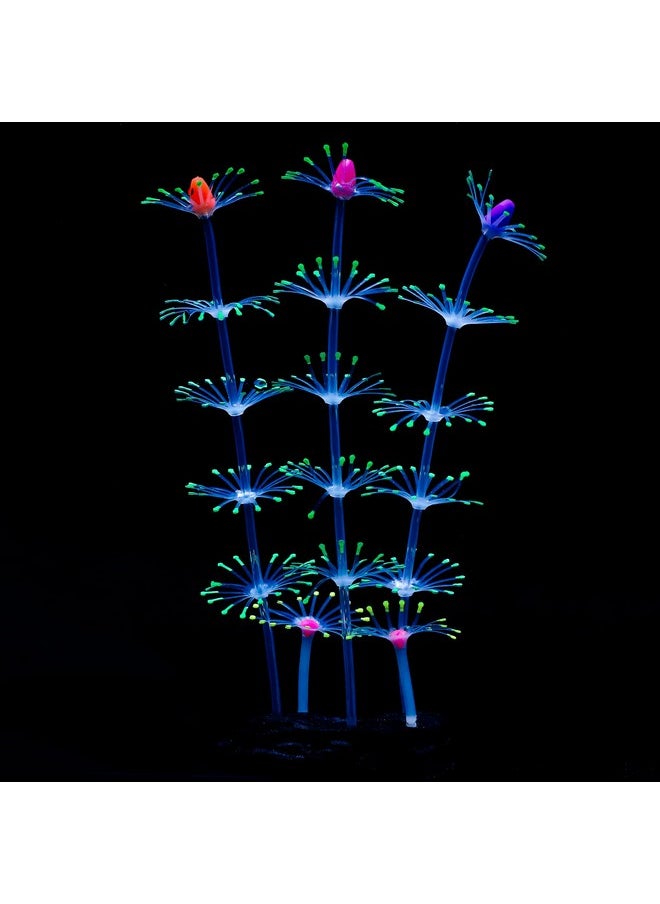 Uniclife Uniclife Strip Coral Plant Ornament Glowing Effect Silicone Artificial Decoration for Fish Tank, Aquarium Landscape - Green  - Image 1