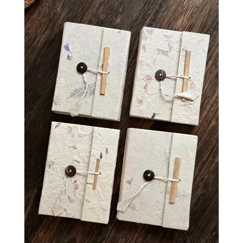 [Daifa] Genuine Goods Nepal Handmade Book Rough Paper Straw Paper Retro Hand Book Hand-Painted Book Small Horse - Image 3