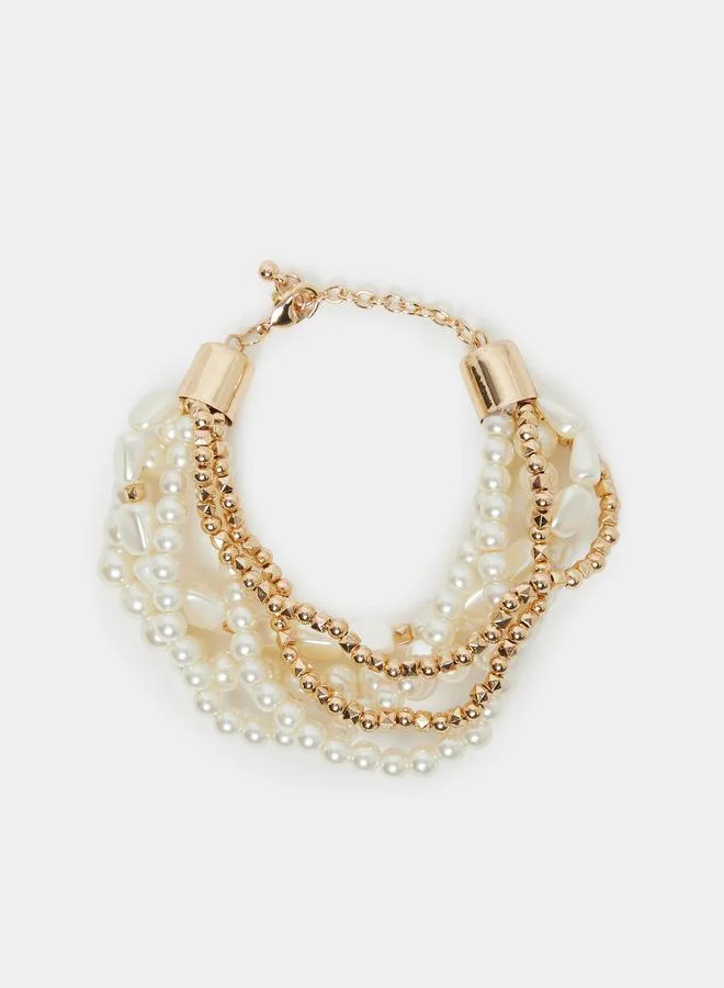 Styli Styli Faux Pearl Beaded Bracelet
