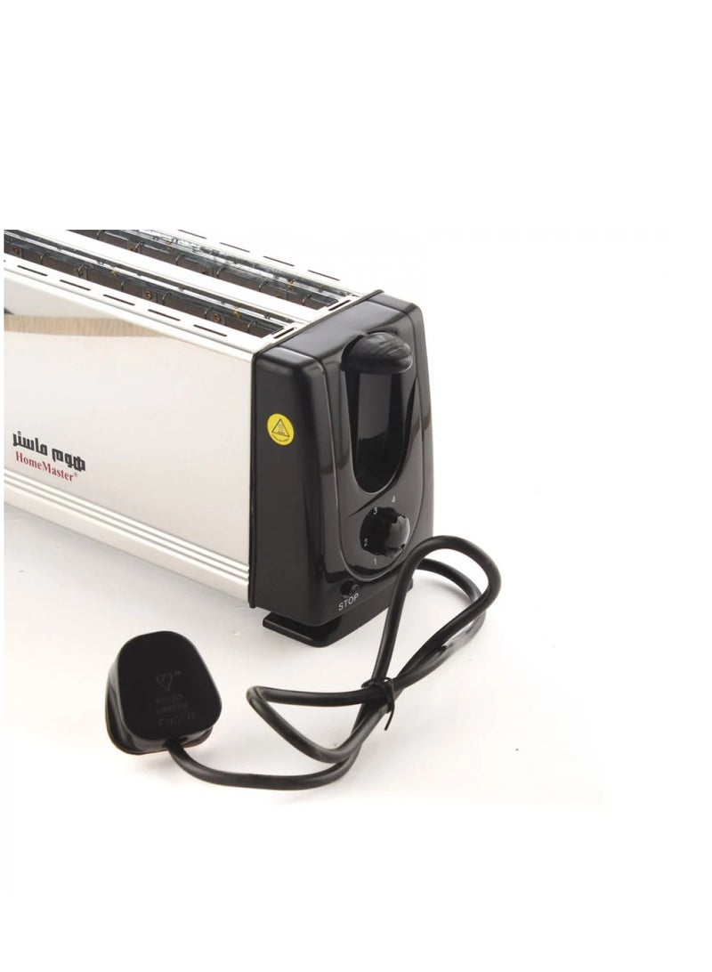 Home Master 1200W Large Stainless Steel Toaster, 4 Slice Capacity with Browning Control - Image 5