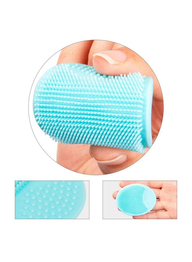 JEXCULL 2 Pack Face Scrubberjexcull Soft Silicone Facial Cleansing Brush Face Exfoliator Blackhead Acne Pore Pad Cradle Cap Face Wash Brush For Deep Cleaning Skin Careblue And Red - Image 4