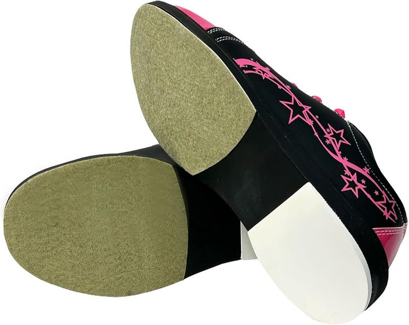 Pyramid Women's Rise Black/Hot Pink Bowling Shoes - Image 3