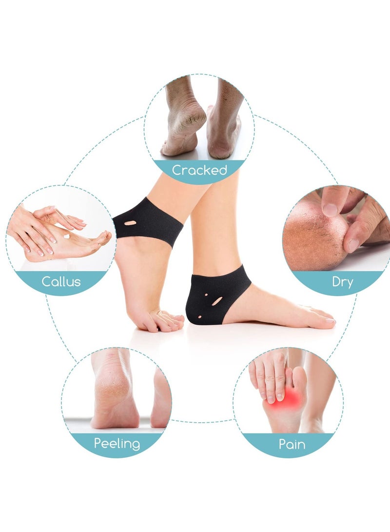 SYOSI Heel Protectors, Gel Heel Cups, 6 Pairs Heel Protectors Heel Cups for Heel Cushion Support for Plantar Fasciitis - Image 5