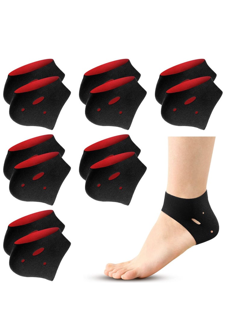 SYOSI Heel Protectors, Gel Heel Cups, 6 Pairs Heel Protectors Heel Cups for Heel Cushion Support for Plantar Fasciitis - Image 1