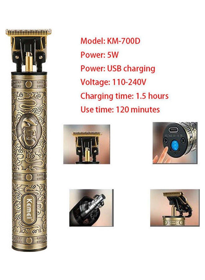 كيمي ماكينة قص الشعر كهربائية KM- 700D ذهبي - Image 2