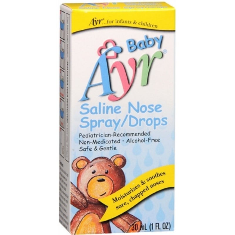 AYR Babys Saline Nose spray Drops 1 fl oz Quantity of 7 by Ayr - Image 1