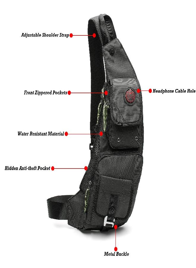 NicGid Nicgid Sling Bag Chest Shoulder Backpack Crossbody Bags for Men Women - Image 4