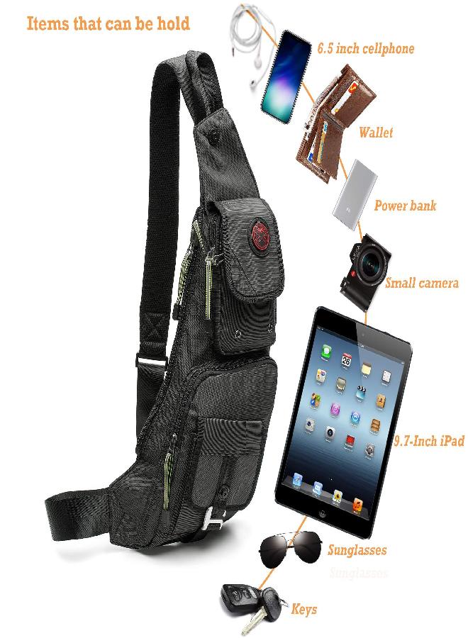 NicGid Nicgid Sling Bag Chest Shoulder Backpack Crossbody Bags for Men Women - Image 5