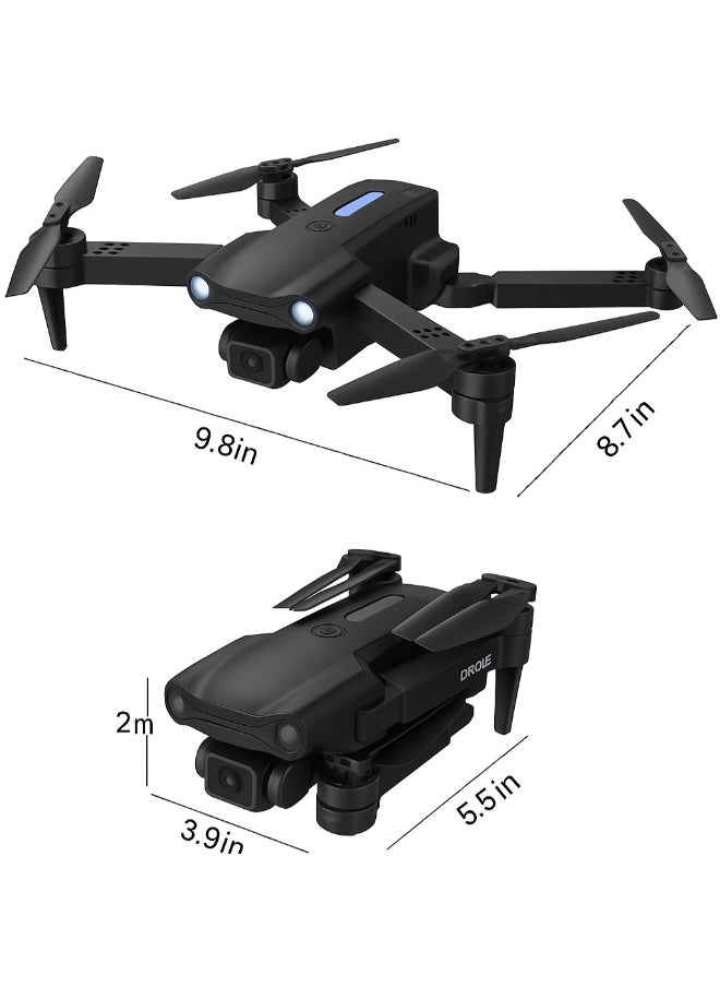 Foldable Mini Drone with 1080P HD FPV Camera – RC Quadcopter with 90° Adjustable Lens, Carry Case – Beginner Friendly for Kids and Adults – Ideal Drone Gift