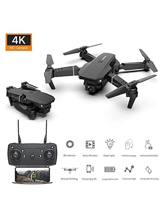 Foldable Mini Drone with 1080P HD FPV Camera – RC Quadcopter with 90° Adjustable Lens, Carry Case – Beginner Friendly for Kids and Adults – Ideal Drone Gift