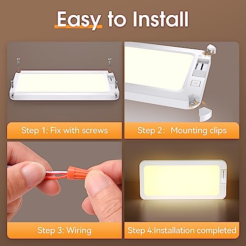 LILTSDRAE RV Lights Interior 1700LM，3 Color 12V Volt Led Light, Super Bright 120 LEDs Dome Light Fixture for RV Accessories/Camper/Car/Trailer/Boat (Frosted Finish/(Cold +Warm+Natural Light) 2PCS) - Image 5