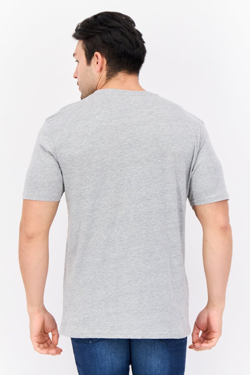 CROSSHATCH Men 5 Pieces Crew Neck Short Sleeve Graphic Print T Shirt, Multicolor - Image 4