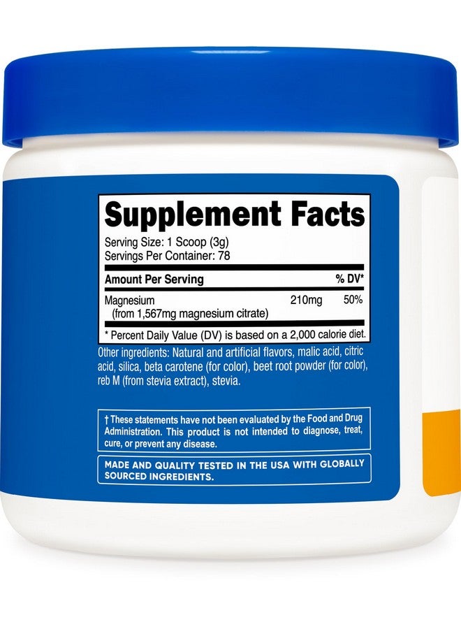 Nutricost Magnesium Citrate Powder (Peach Mango, 250 Gram) - Image 5