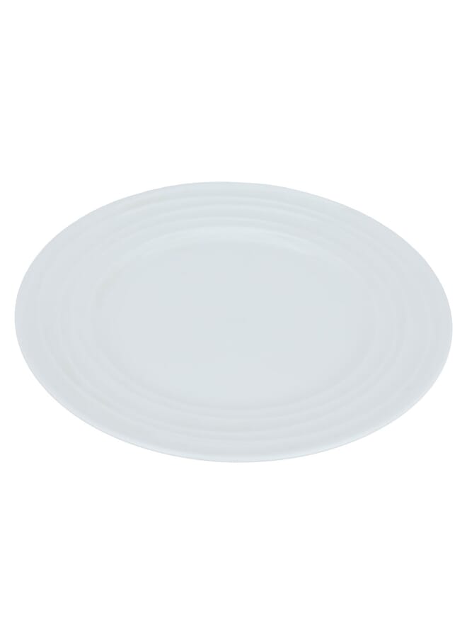 Alsaif Gallery White round flat porcelain plate, 27 cm - Image 1