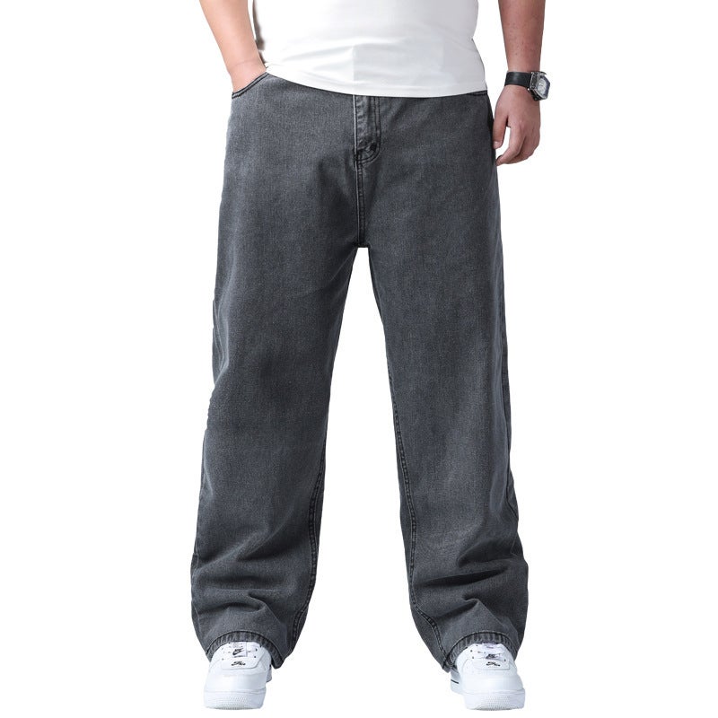 Unisex Classic Denim Jeans Loose Fit Daily Outdoor Wear - Image 2