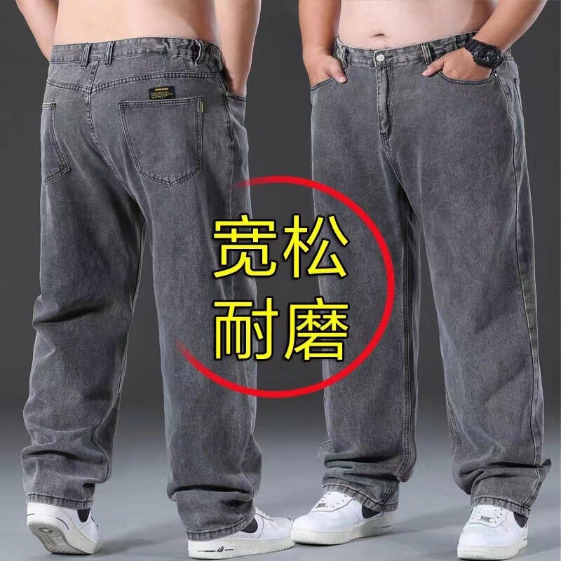 Unisex Classic Denim Jeans Loose Fit Daily Outdoor Wear - Image 1