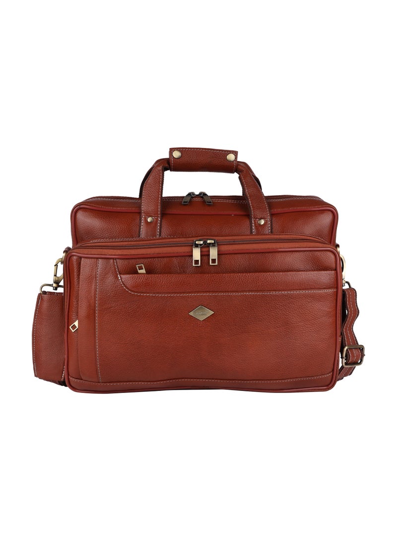 LAVERI LEATHER Genuine Leather Office And Travel Document Laptop bag Style 521  - Image 1