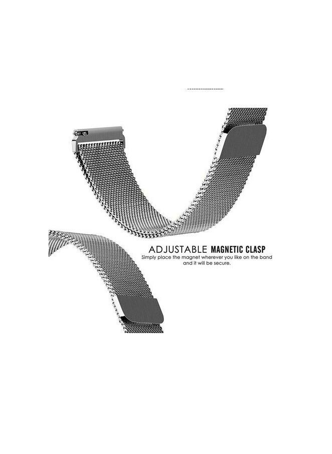 سوار مغناطيسي من الفولاذ المقاوم للصدأ مقاس 22 مم لساعة CMF Watch Pro/CMF Watch Pro 2 - فضي - Image 2