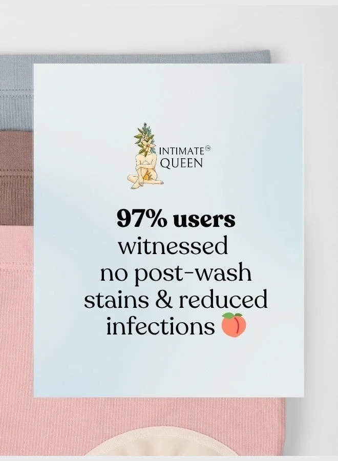 الملكة الحميمة ملابس داخلية للأمومة من Yew Tree Bae - ناعمة كالحرير، مضادة للبكتيريا، مريحة وتغطية كاملة للبطن والجلد