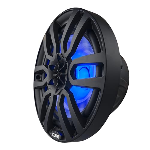 DS18 Hydro NXL-8 - High End Coaxial Speaker Pair - 2-Way Marine Speaker w/Integrated RGB Lights - 375 Watts Peak Power - 100% UV Stable - Water Resistant Speakers - 8 Inches, Black - Image 5