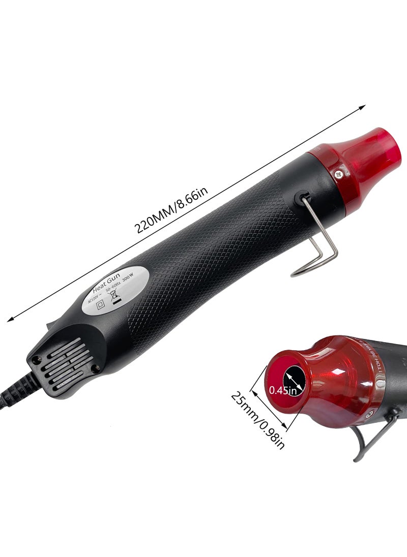 QYQRQF Heat Gun, Mini Hot Air Gun for DIY Crafts Portable Heat Air Gun Tool for Embossing Shrink Wrapping Drying Paint  - Image 3