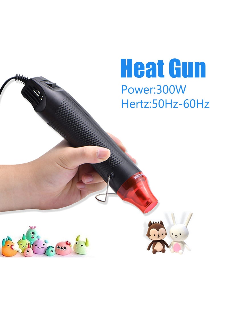 QYQRQF Heat Gun, Mini Hot Air Gun for DIY Crafts Portable Heat Air Gun Tool for Embossing Shrink Wrapping Drying Paint  - Image 5