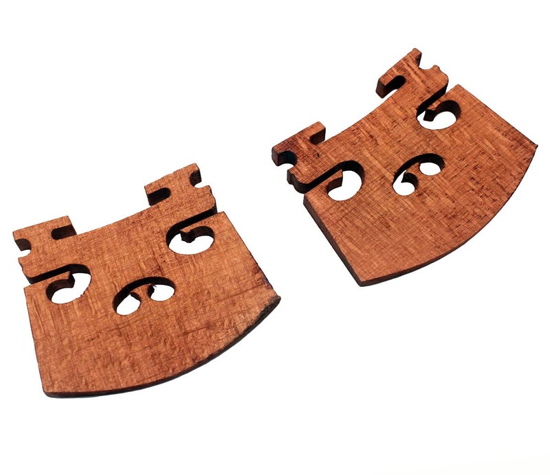 Jiayouy Fitted 4/4 Full Size Violin Maple Bridge with Reference Template Tool Violin Parts Accessories 3Pcs - Image 2