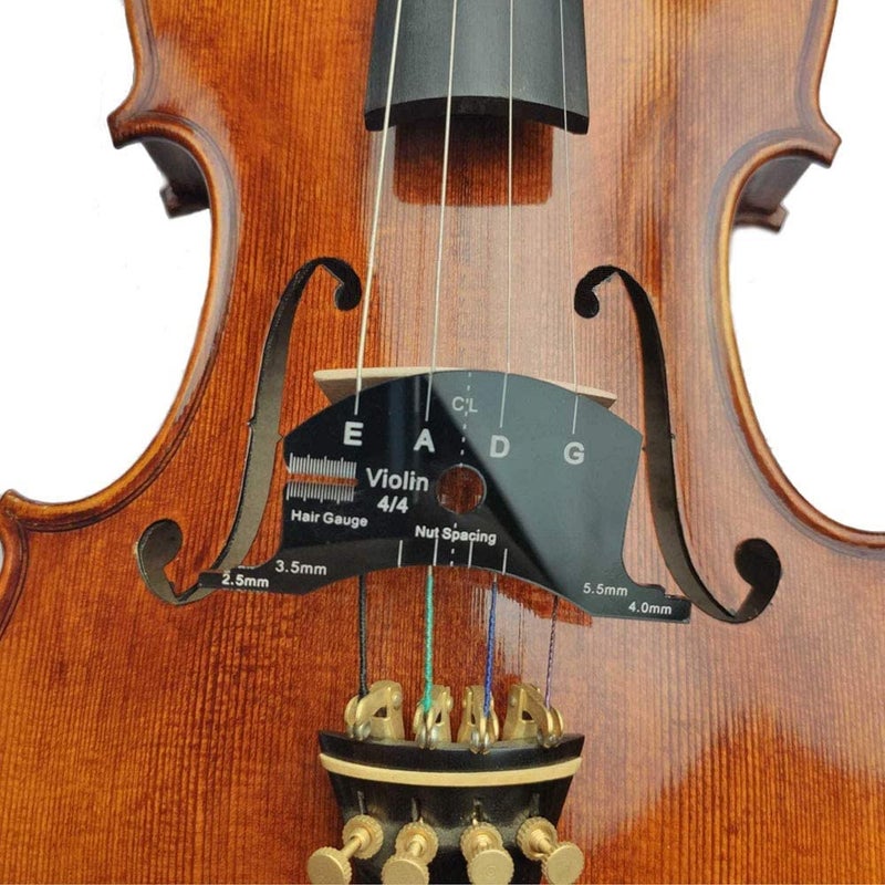 Jiayouy Fitted 4/4 Full Size Violin Maple Bridge with Reference Template Tool Violin Parts Accessories 3Pcs - Image 5