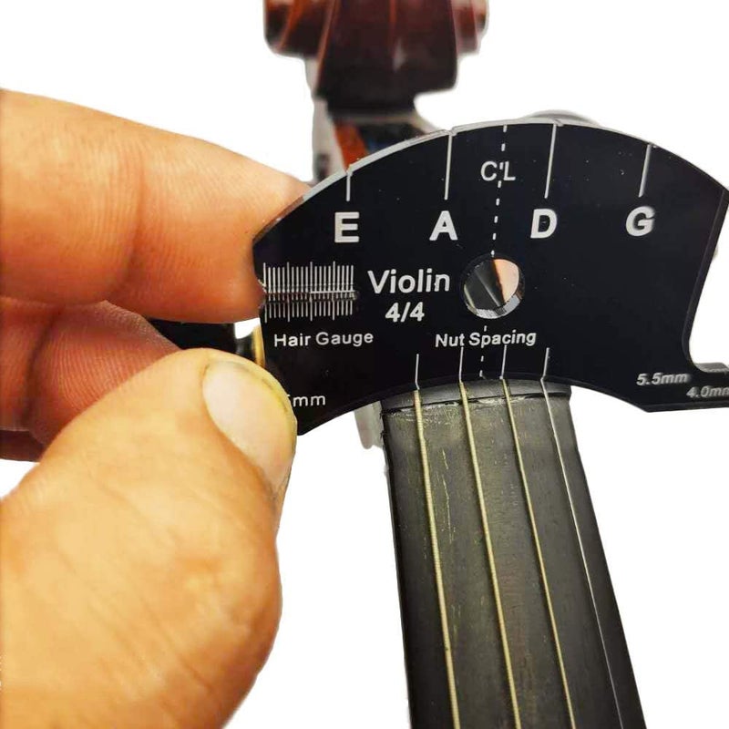 Jiayouy Fitted 4/4 Full Size Violin Maple Bridge with Reference Template Tool Violin Parts Accessories 3Pcs - Image 4