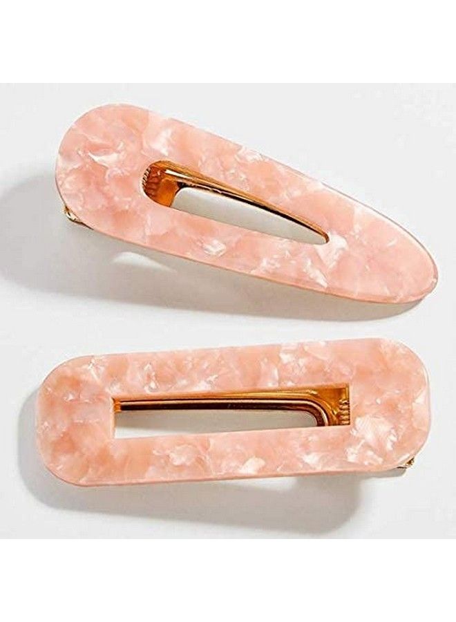 STAR WORK مشابك شعر أكريليك على شكل تمساح بطبعة فهد مشابك شعر مصنوعة من الراتنج إكسسوارات رأس صناعية دبابيس شعر هندسية مجوفة للفتيات والنساء (نمط مختلط (10 قطع)) - Image 4