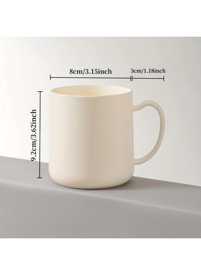 Light Grey Plastic Bathroom Wash Cup With Handle Easy Clean Oral Care - Image 4