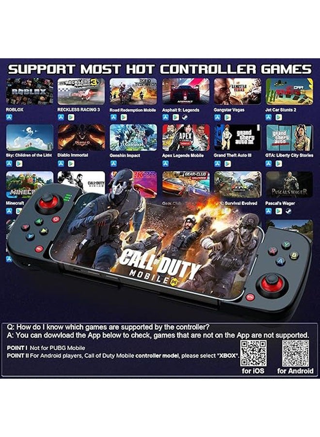 Mobile Game Controllers Gamepads are compatible with iPhone, iOS, Android PS4/Switch PC, MFi Mobile Bluetooth Gamepads, Joysticks, Type-C Game Controllers - Image 5