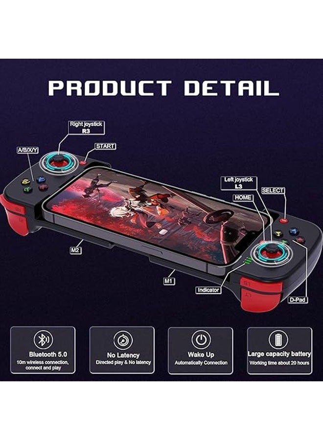 Mobile Game Controllers Gamepads are compatible with iPhone, iOS, Android PS4/Switch PC, MFi Mobile Bluetooth Gamepads, Joysticks, Type-C Game Controllers - Image 4