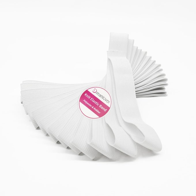 WHITE ELASTIC SPOOL 1 INCH X 6 YARDS